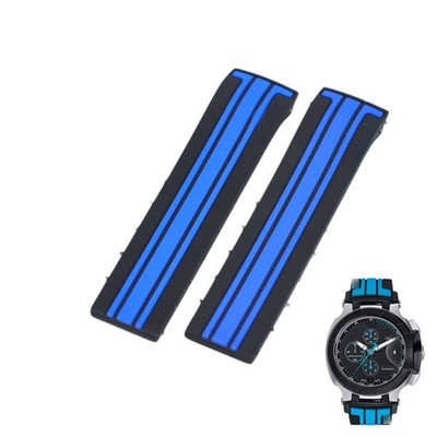 21mm Black Rubber Strap For Tissot T-Race MotoGP T0484272705702 T610033435