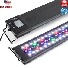 Aquarium LED Light 36-42in Full Spectrum Fish Tank LCD Display IP68 Waterproof