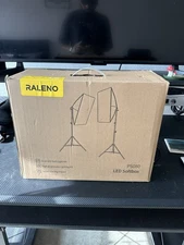 Raleno PS080 LED Softbox Lighting Kit Dual Lights