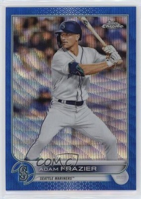 2022 Topps Chrome Blue Wave Refractor 53/75 Adam Frazier #47 11pj