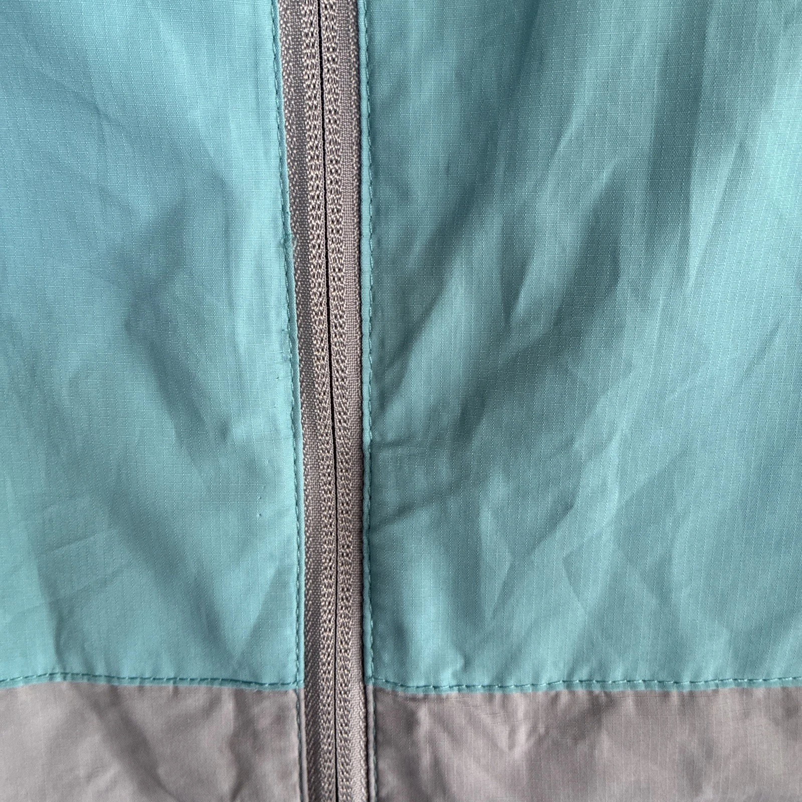 Size S Quicksilver Gray/Blue Zip Hooded Light Jacket W Hood Pocket NWT MSRP 120 - product detail image 6