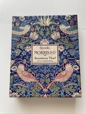 Spode William Morris & Co Pastry Forks In Gift Box Strawberry Thief Set Of 4