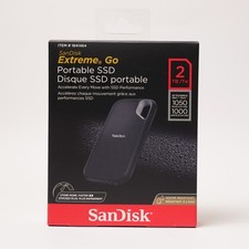 SanDisk 2TB NVMe Extreme Go Portable External SSD  USB 3.2 Gen 2 USB-C
