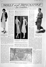 Antique Print 1925 Ladies Fashion Cushion Cover Tyndal Black White Four-FSc