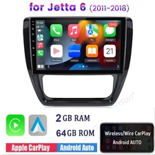 9" 2+64GB For VW Jetta 2011-2018 Car Radio Wireless Carplay Android 14 Head Unit