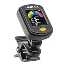 LT-3 Guitar Tuner Rechargeable, Clip On Tuner with LCD Color Display, Chromat...