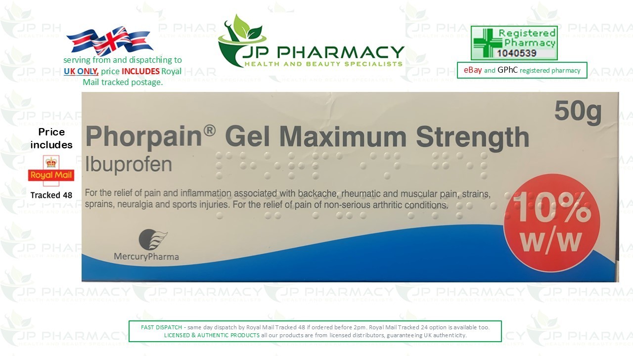 Ibuprofen Pain Relief Gel Maximum Strength 50g - Image 2