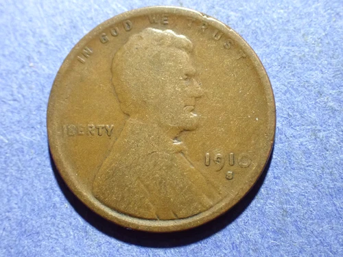 1910-S Lincoln cent  Good