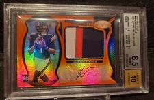38/75 JUSTIN FIELDS 2021 PANINI CERTIFIED FRESHMAN FABRIC 3 COLOR PATCH AUTO RC