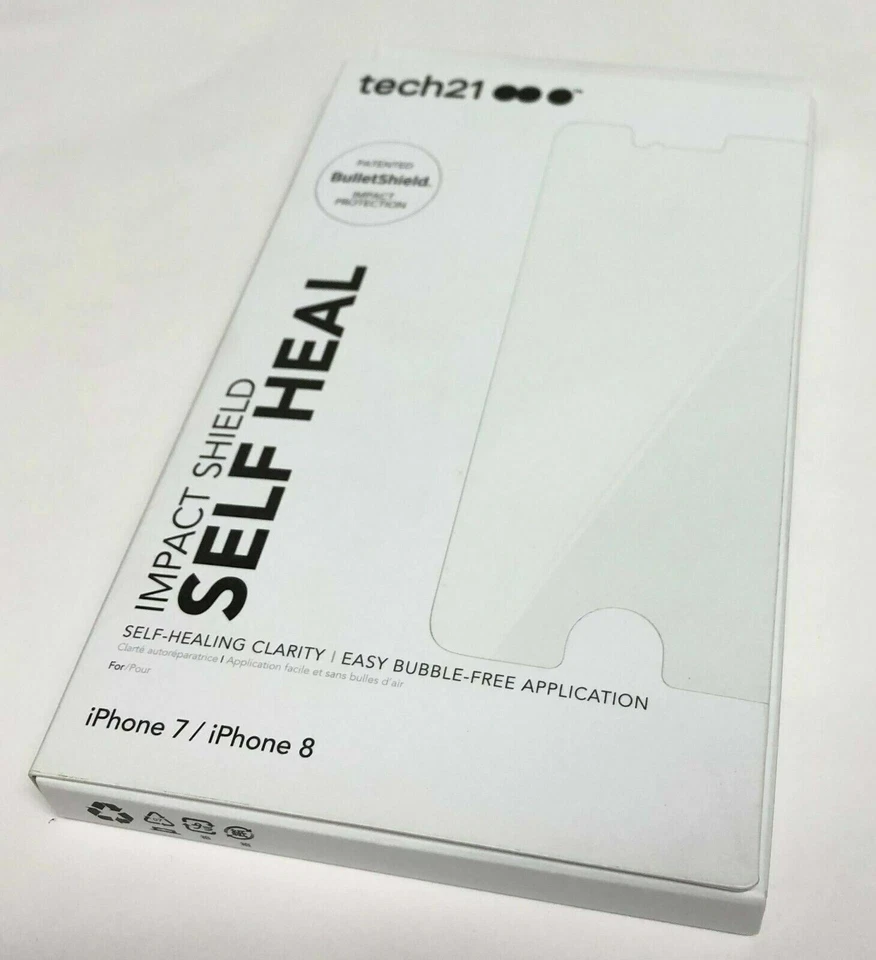 Tech21 Impact Easy Fit Shield SelfHeal Screen Protector for iPhone X/Xs/7/8/Plus - Image 3 of 4