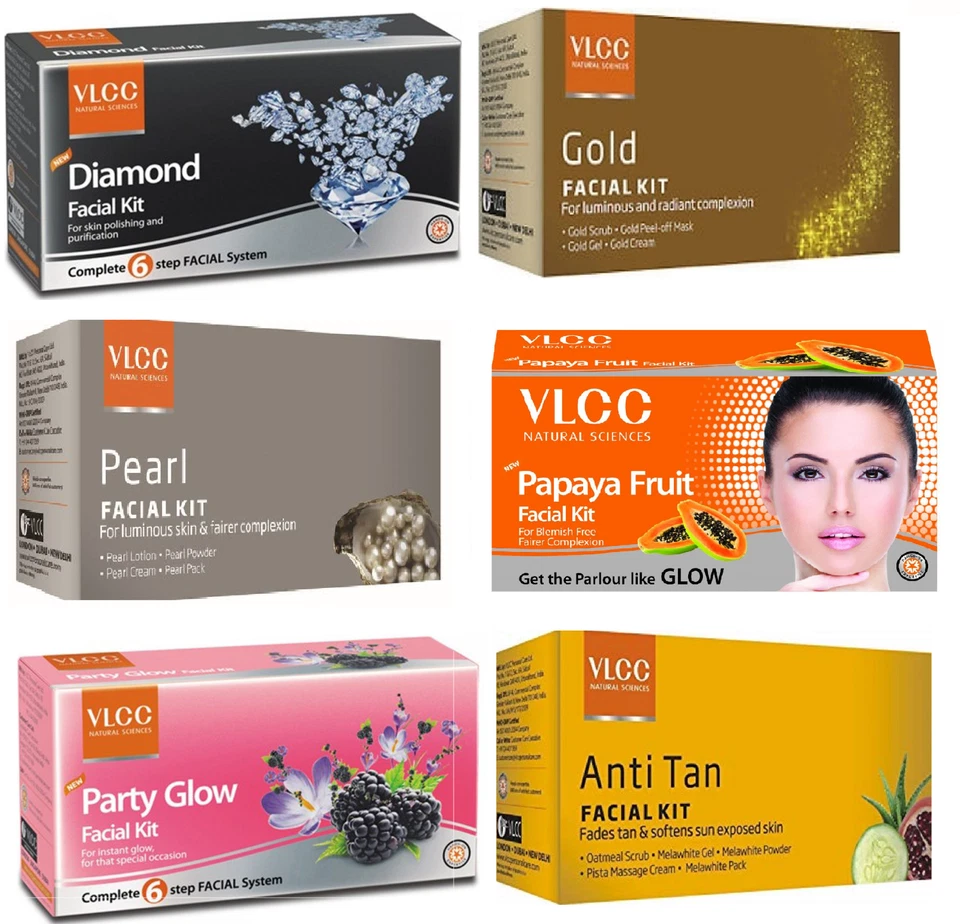 VLCC Facial Kit Clearer Skin Scrub Toner Moisturising Radiant Glow Gift Set - Image 2 of 4