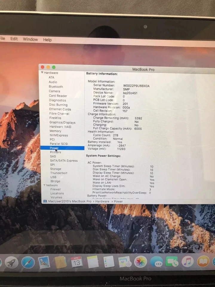Apple MacBook Pro 15" 2010 · i5 · 4GB · 256GB, photo 4 of 5
