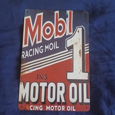 8" X 12" Metal Sign Man Cave Garage Bar Gas Station Oil Wall Art Mobil Racing 2