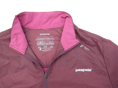 Patagonia Windbreaker Womens Large Magenta Pink Red Purple