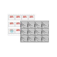Adhesive Expiring School Visitor Badge - 12 Up - 1200pk Adhesive Expiring School Visitor Badge - 12 Up - 1200pk