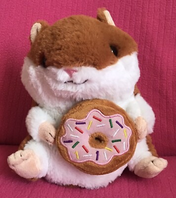 Topshop Hamster With Donut Microwave Bean Heat Soft Plush Toy