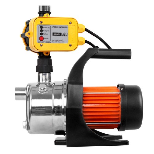 Giantz Garden Water Jet Pump High Pressure 800W Tank Rain Farm Irrigation Yellow - Picture 3 of 8