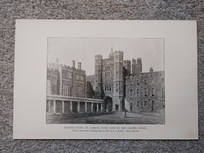 Colour Court, St James's Palace - antiker Druck - 1894