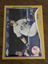 2014 TOPPS CHROME UPDATE GOLD BRIAN MCCANN #MB1 /250 MEGA BOX REFRACTOR MINT