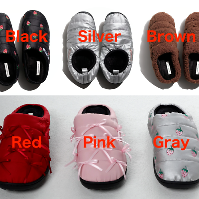 SANDY LIANG X SUBU SLIPPERS IN CHROME, PINK and RED Kawaii SANDY LIANG X SUBU SLIPPERS IN CHROME, PINK and RED Kawaii