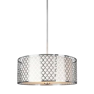 Details About Sea Gull Lighting 3 Light Pendant Brushed Nickel Faux Silk Drum Shade Details About Sea Gull Lighting 3 Light Pendant Brushed Nickel Faux Silk Drum Shade