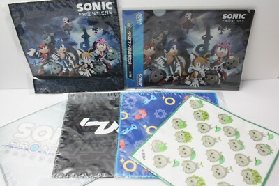 Sonic the Hedgehog Sonic Frontiers 5 Hand towel & 2 clear file holder set Sega