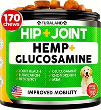 Hip Joint Chews For Dogs Bacon Flavor Joint Support Supplement 12 Ounce