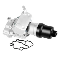 Aluminium Engine Oil Cooler Filter Housing Kit Compatible with Audi A4 2005-2008