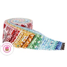 Moda FLEA MARKET Jelly Roll ROLIE POLIE 40 2.5" strips Quilt FABRIC 30's Rep