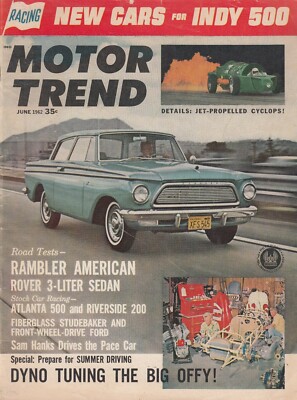 Motor Trend--June 1962-----22 | eBay