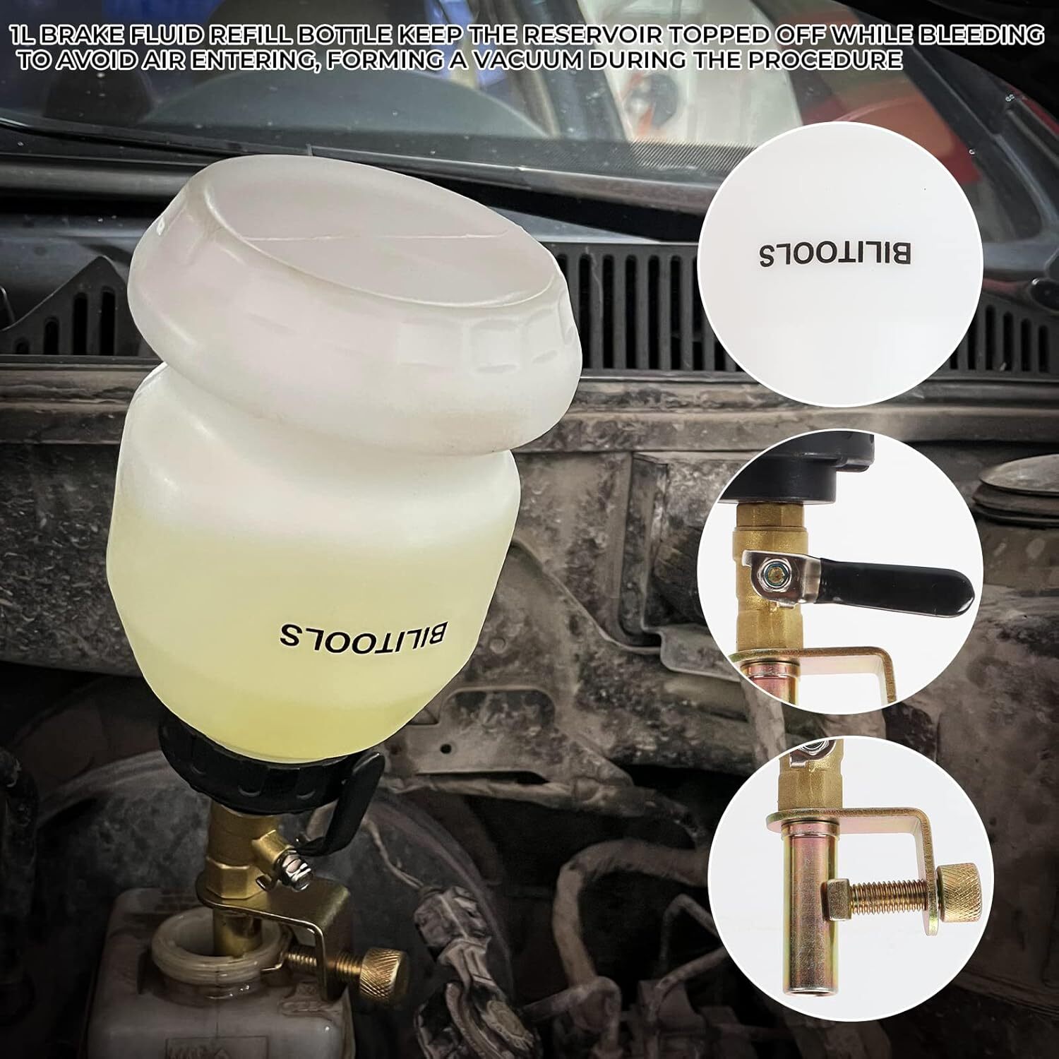 BILITOOLS 3L Vacuum Brake Bleeder Kit, B1A99073