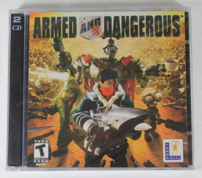 Armed and Dangerous (PC, 2004) Jewel Case 2 Disc Windows CD-ROM Shooter Game