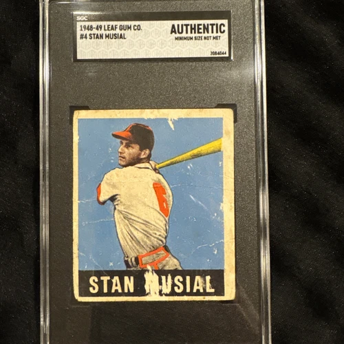 1948-49 Leaf Gum Co. #4 Stan Musial Rookie Card SGC Authentic!!!