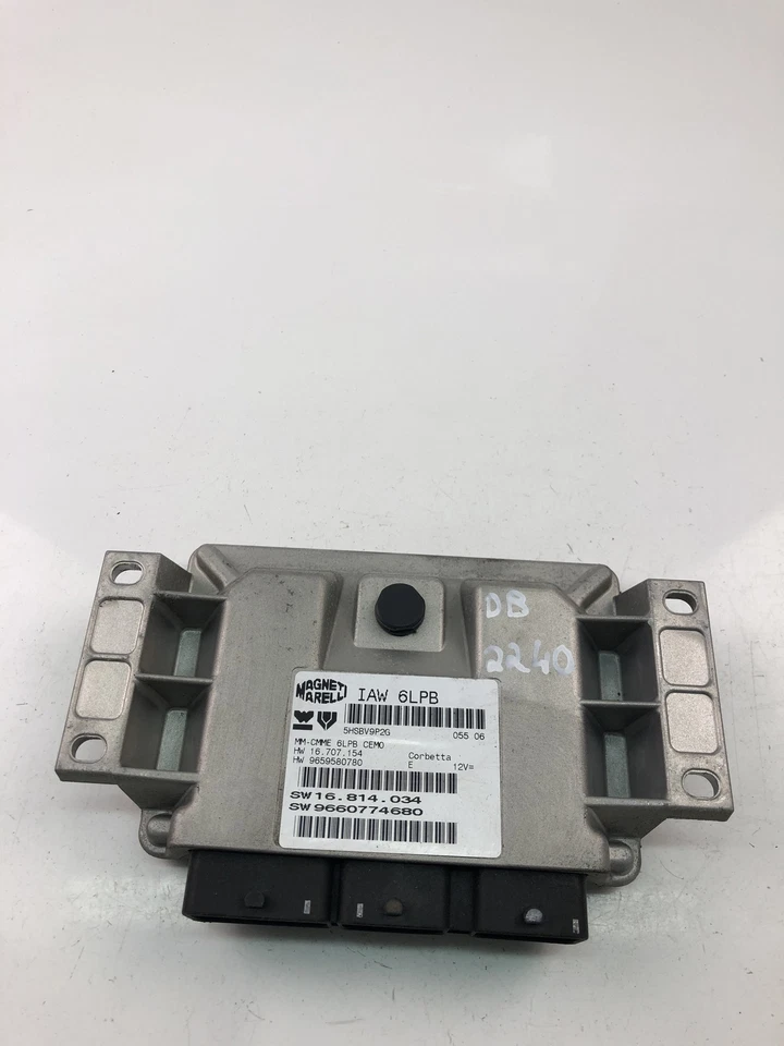Centralina motore PEUGEOT 407 SW 6E 9659580780 9660774680 ECU 2005 27489419 - Immagine 2 di 4