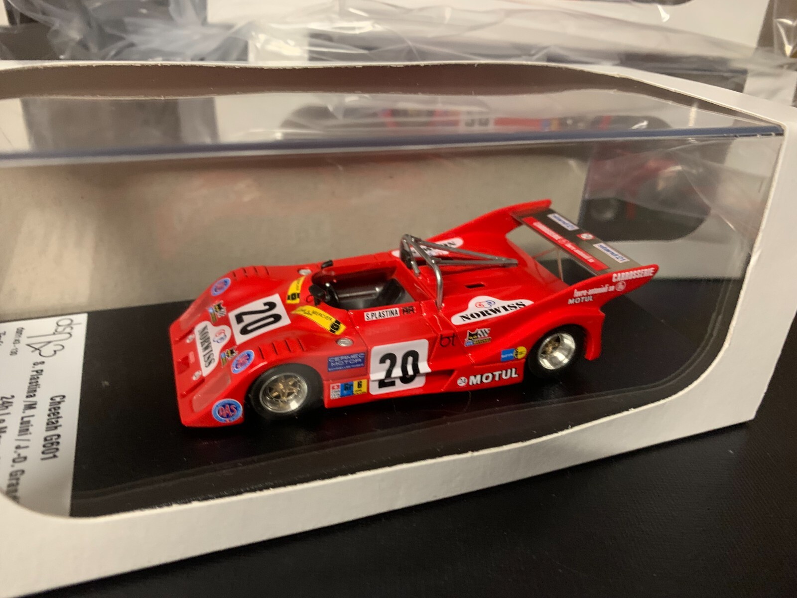 Réplique Cheetah G601 Trofeu DSN130 pour vitrine Le Mans 1/43