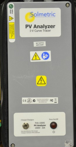 Analizzatore fotovoltaico solmetrico PVA-1000S con tracciante curva I-V SolSensor - Foto 3 di 6