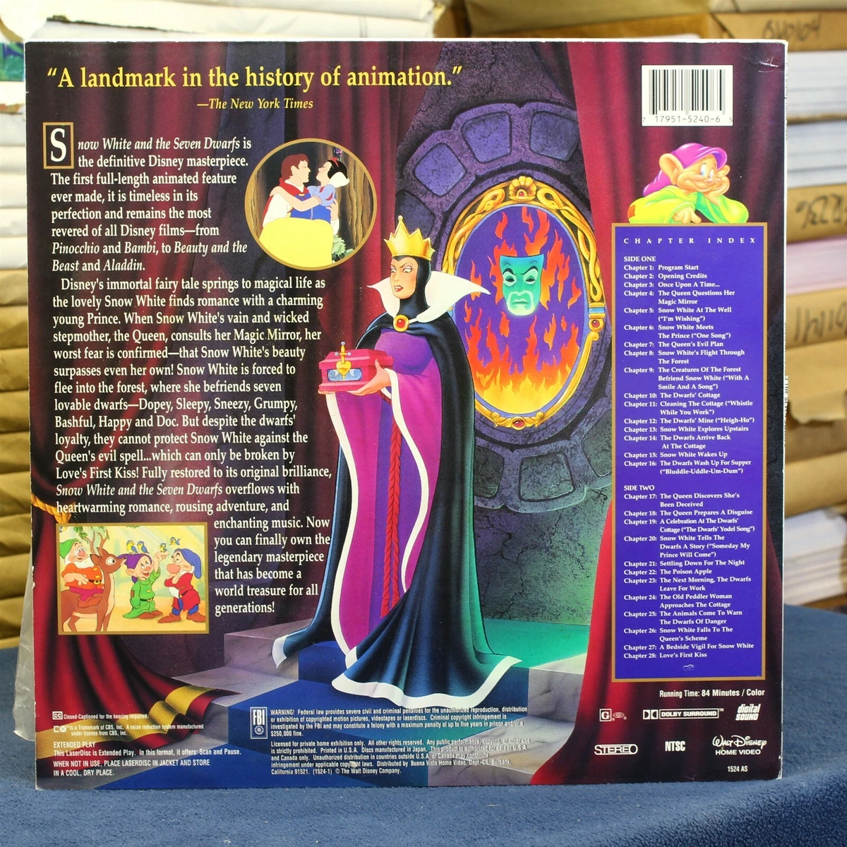 For Snow White Chapter 1 Snow White and the 7 dwarfs Walt Disney's masterpiece #88048 - | eBay