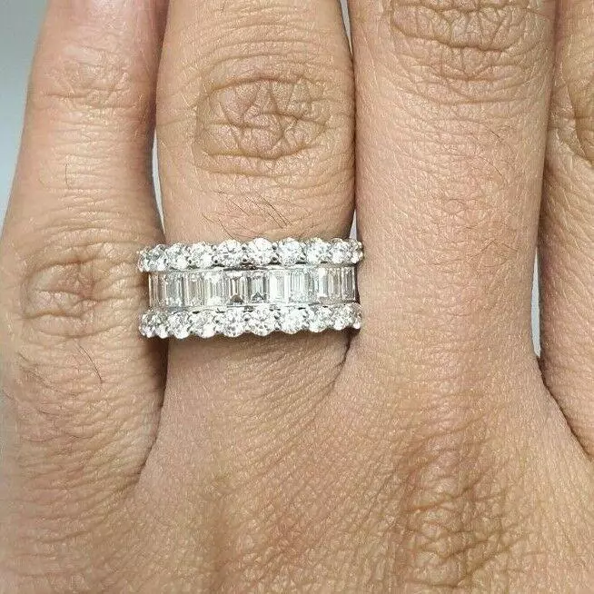 Baguette diamond hotsell eternity band