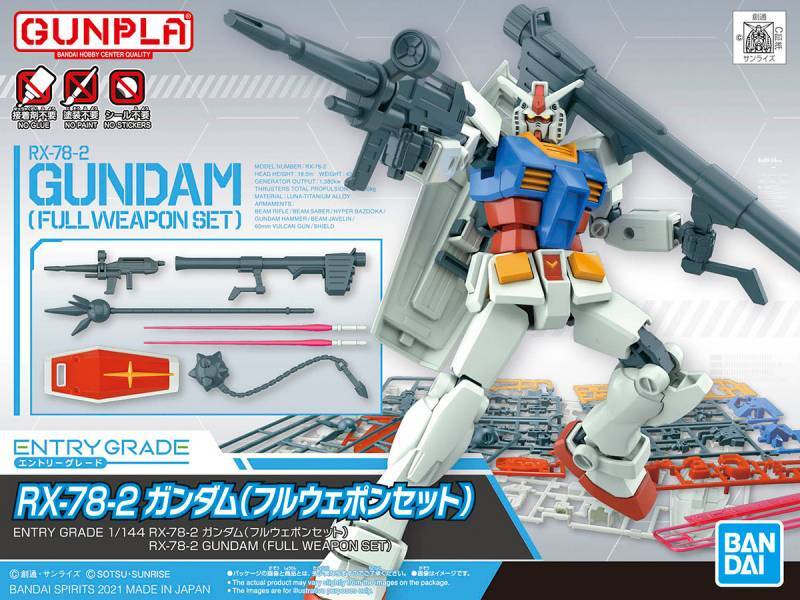 Entry Grade RX-78-2 Gundam (Full Weapon Set) | eBay