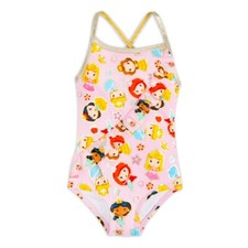 NWT Disney Store Princess 1pc Swimsuit Girls UPF 50 Ariel, snow white, Jasmine