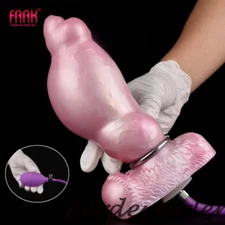 Fantasy Knot Silicone Dildo Inflatable Butt plug Dilator With Sucker Sex Toys