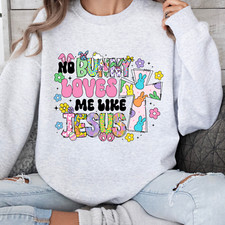 Religious Easter Sweatshirt, Kids Jesus Easter Shirt, Cute Easter Shirt