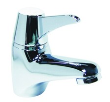 Deva SOL003 Chrome Thermostatic TMV3 Sequential Lever Mono Basin Mixer Tap