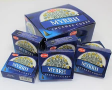 Myrrh Incense Cones: Choose 30 60 100 or 120, HEM BRAND Free Shipping!