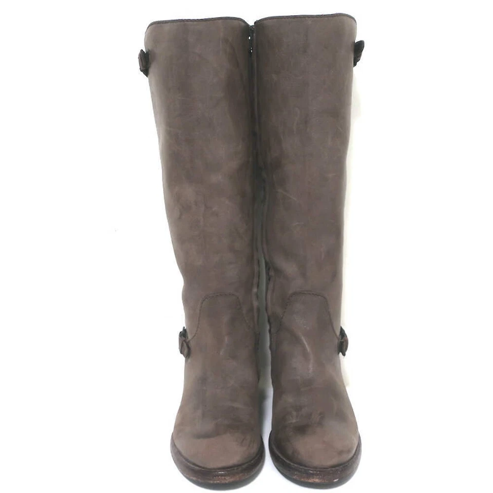 Henry Beguelin Botas de Montar Hasta la Rodilla Marrón Cuero Envejecido Talla 38 Foto 4 de 4