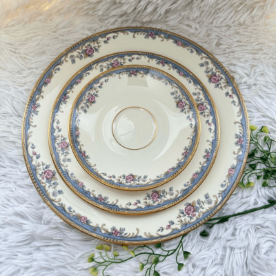 Lenox  Southern Vista fine china American Home Collection 3 pc plates Vintage