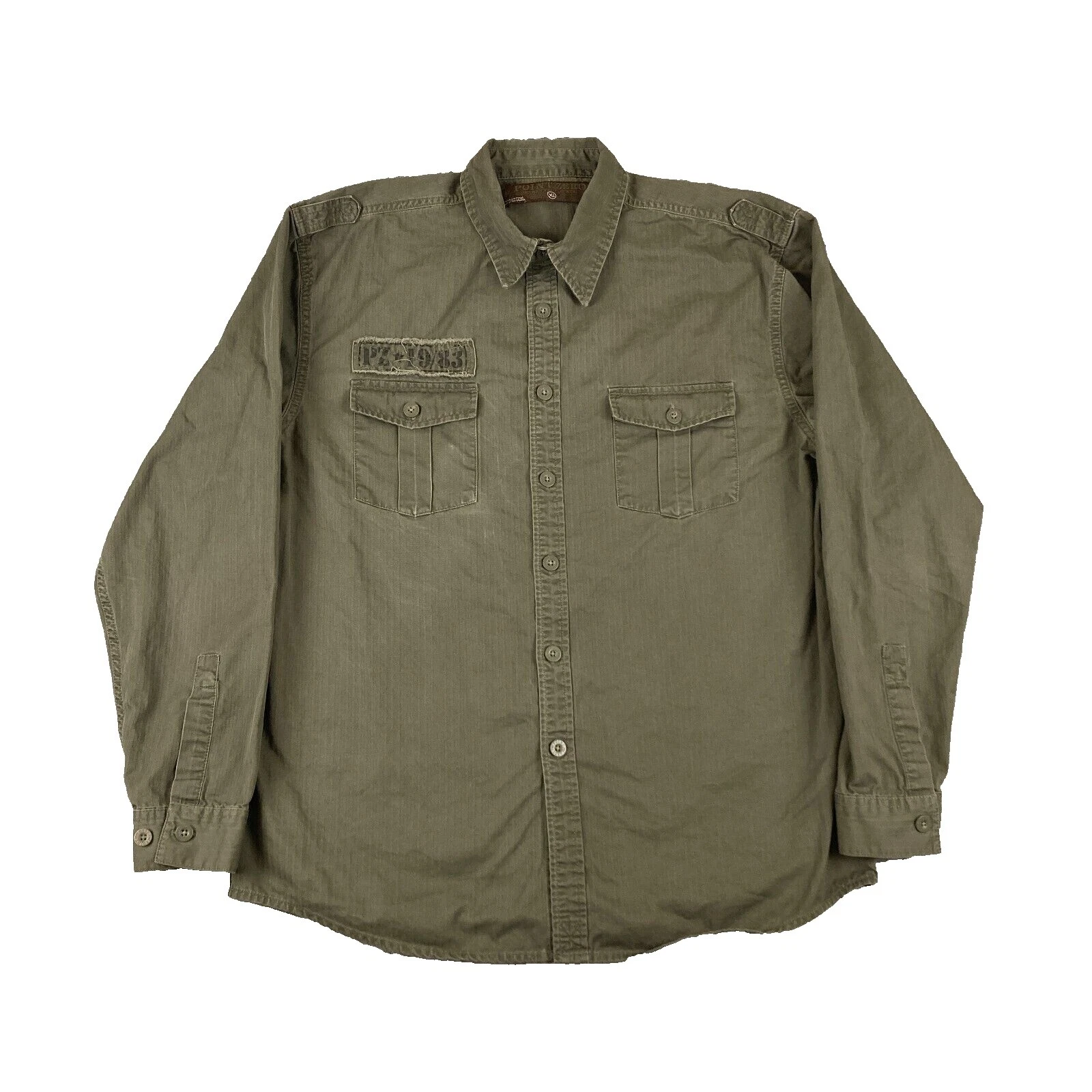 Botón Informal Algodón Point Zero-Down Shirts for Men