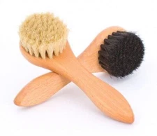 Horse Hair Dauber Brush - 7" x 2-1/2" Ideal for Leather Shoe Cleaning