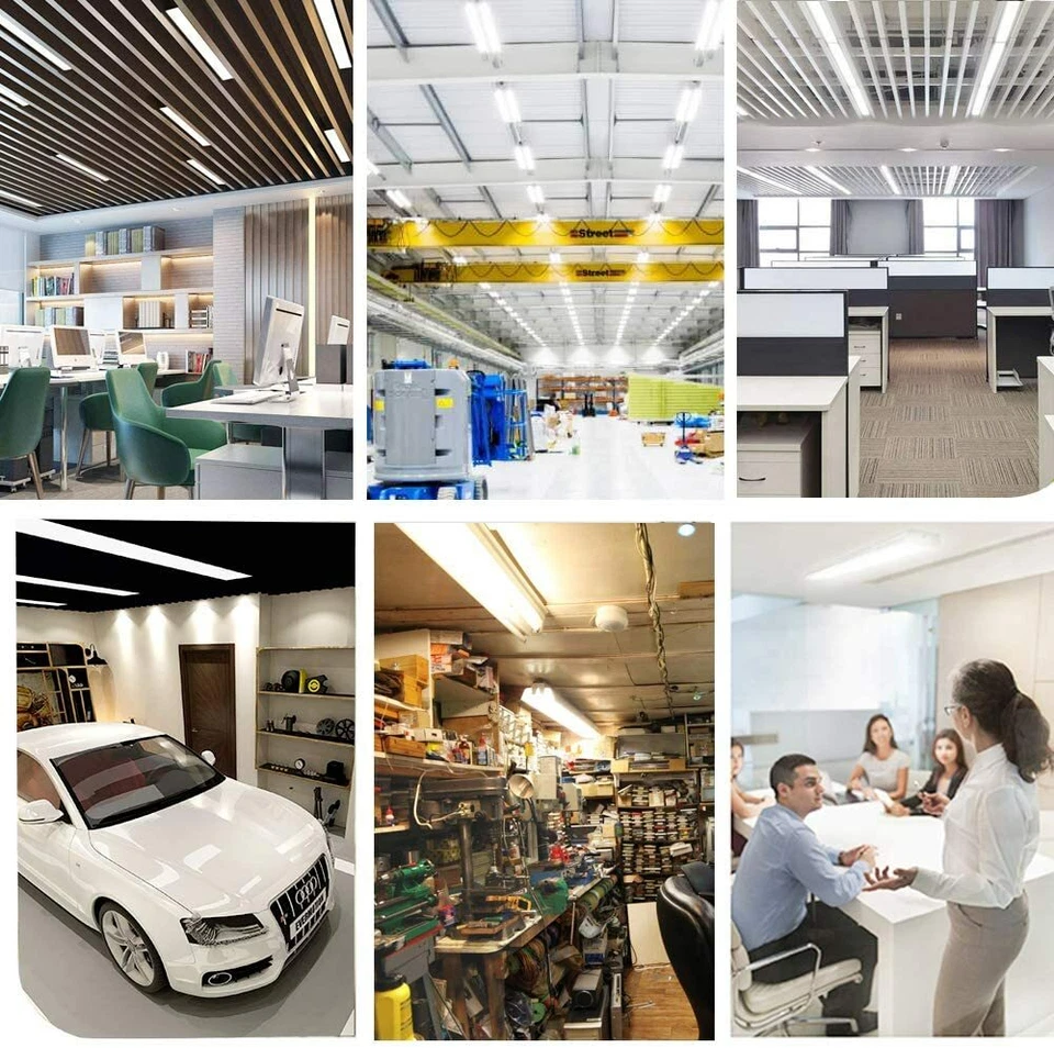 22W G13 4' LED Shop Light Bulbs 4FT T8 LED Tube Light Bulbs 4000K~6000K - Image 2 of 4