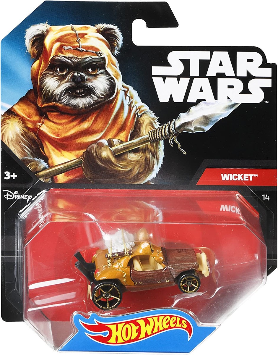 STAR WARS ROGUE ONE HOT WHEELS WICKET (EWOK) CHARACTER CAR 2016